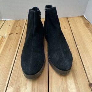 Lucky brand Black Suede Ankle Boots